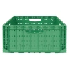 Складной ящик FC-6418 600х400х180 мм зелёный перфорированный